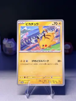 Pikachu 197/SV-P Japanese Gym Event Campaign Promo Pokemon Card - NEAR MINT A - Image 1