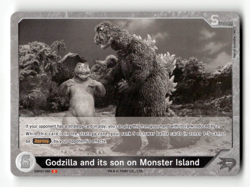 Godzilla Card Game Godzilla and its son on Monster (C) - Godzilla VS. Godzilla - Image 1