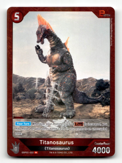 Godzilla Card Game Titanosaurus (R) - Godzilla VS. Godzilla - Image 1