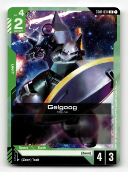 Gundam Card Game Gelgoog GD01-031 - Newtype Rising - Image 1