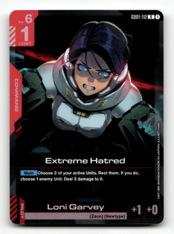 Gundam Card Game Extreme Hatred GD01-112 - Newtype Rising - Image 1