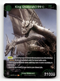 Godzilla Card Game King Ghidorah (1991) (P) - G: Monsters Raid Again - Image 1
