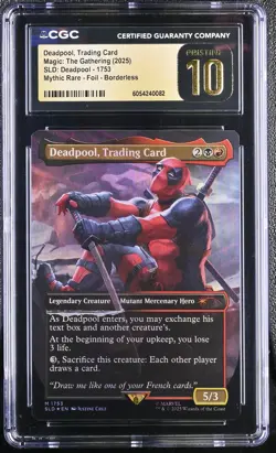 Magic: The Gathering 2025 Deadpool PRISTINE 1753 SLD: Deadpool Mythic CGC 10 - Image 1