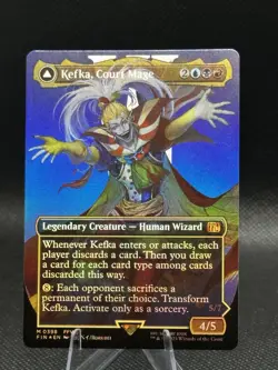 Kefka, Court Mage (Borderless) (0398) Final Fantasy Foil Mint! Fast Shipping! - Image 1