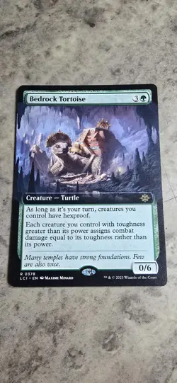 Bedrock Tortoise (Extended Art) The Lost Caverns of Ixalan Regular Creature MTG - Image 1