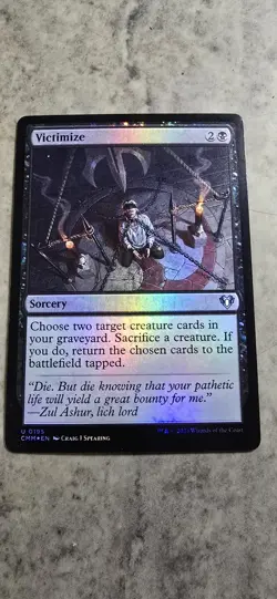 Victimize Commander Masters Foil Sorcery Uncommon MTG NM - Image 1
