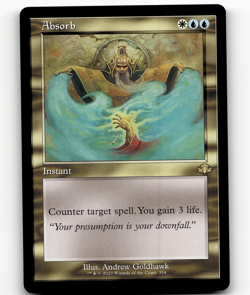 MTG Absorb (Retro Frame) Regular Dominaria Remastered Rare - Image 1