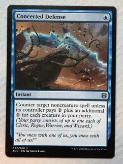 MTG Zendikar Rising Concerted Defense 52 NM/M - Image 1