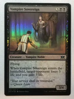 MTG Double Masters 2022 Vampire Sovereign 97 Foil NM/M - Image 1