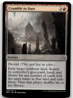 MTG Crumble to Dust Battle for Zendikar 128/274 Regular Uncommon - Image 1