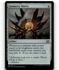 MTG Symmetry Matrix 252/287 FOIL The Brothers' War Uncommon - Image 1