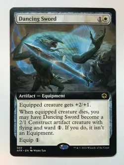 MTG Adventures of the Forgotten Realms Dancing Sword (Extended Art) 360 NM/M - Image 1