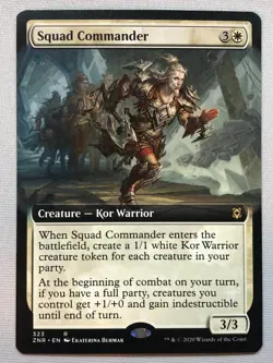 MTG Zendikar Rising Squad Commander (Extended Art) 323 NM/M - Image 1