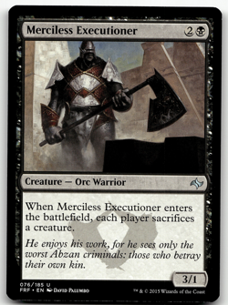MTG Merciless Executioner Fate Reforged 076/185 Regular Uncommon - Image 1