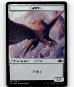 MTG Zombie Griffin Double-sided Token FOIL Dominaria Remastered Token - Image 2