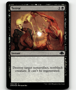 MTG Terror FOIL Dominaria Remastered Common - Image 1
