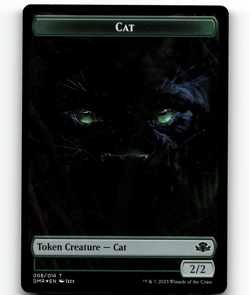 MTG Zombie Cat (008) Double-sided Token FOIL Dominaria Remastered Token - Image 2