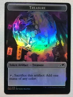 MTG Kamigawa: Neon Dynasty Spirit (002) // Treasure (017) Foil NM/M - Image 2