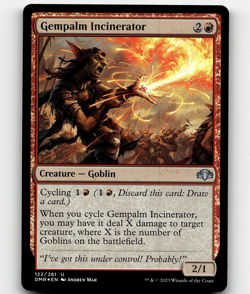 MTG Gempalm Incinerator FOIL Dominaria Remastered Uncommon - Image 1
