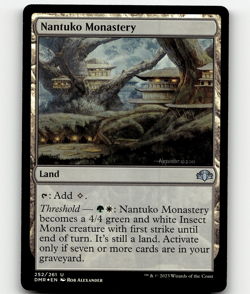 MTG Nantuko Monastery FOIL Dominaria Remastered Uncommon - Image 1