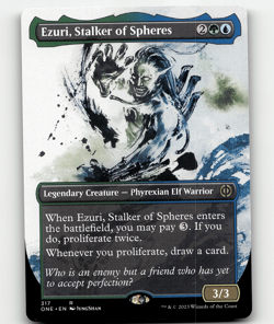 MTG Ezuri, Stalker of Spheres (Showcase) 317 Regular Phyrexia: All Will Be Rare - Image 1