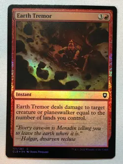MTG Commander Legends: Battle for Baldur's Gate Earth Tremor Foil NM/M - Image 1