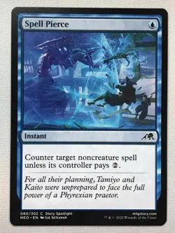 MTG Kamigawa: Neon Dynasty Spell Pierce 80 NM/M - Image 1