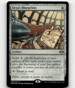 MTG Urza's Blueprints FOIL Dominaria Remastered Rare - Image 1