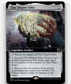 MTG The Filigree Sylex (Extended Art) 394 Regular Phyrexia: All Will Be Rare - Image 1