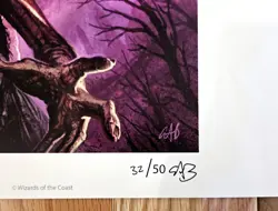 Magic the Gathering MTG Signed CCG ART PRINT 34/50 MUMMY Christopher Burdett - Image 2