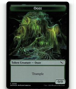 FOIL - MTG Detective Ooze Double-Sided Token - Murders at Karlov Manor - Image 2