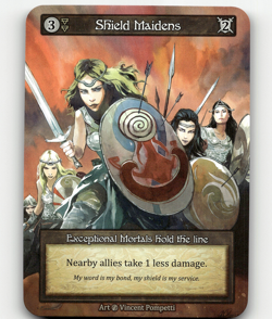 Sorcery: Contested Realm Shield Maidens - Beta - Exceptional - Image 1