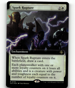 FOIL - MTG Spark Rupture (Extended Art) 153 MOM: The Aftermath Rare - Image 1