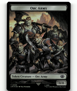 FOIL - MTG - Orc Army (0005) Food (0010) - The Lord of the Rings - Image 1