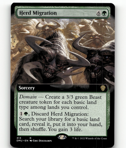 MTG Dominaria United - Herd Migration (Extended Art) 413 - Image 1