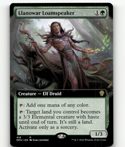 MTG Dominaria United - Llanowar Loamspeaker (Extended Art) 416 - Image 1