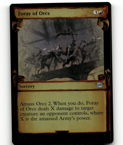 FOIL - MTG Foray of Orcs (Showcase Scrolls) The Lord of the Rings - Image 1