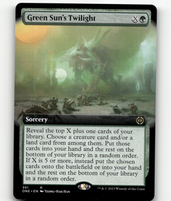 MTG - Green Sun's Twilight (Extended Art) 391 - Phyrexia: All Will Be One - Image 1