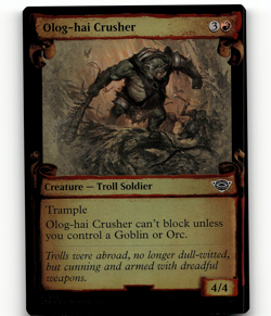 FOIL - MTG Olog-Hai Crusher (Showcase Scrolls) The Lord of the Rings - Image 1