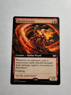 Gleeful Arsonist (Extended Art) Commander: Duskmourn: House of Horror Regular - Image 1