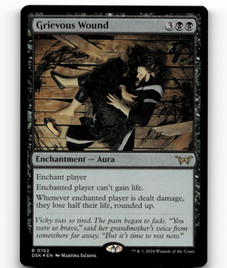 FOIL - MTG Grievous Wound #102 - Duskmourn: House of Horror - Image 1