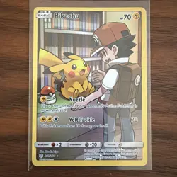 Pokemon Pikachu TCG Cosmic Eclipse Full Art Holo Card 241/236 Secret Rare - Image 1