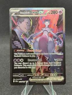 Team Rocket's Mewtwo ex 231/182 SIR Pokemon TCG “Destined Rivals” - Image 1