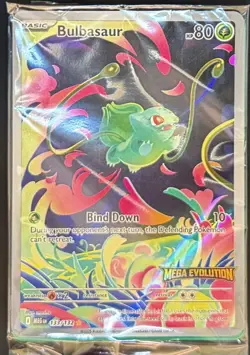 Pokemon Bulbasaur Full Art Holo - Stamped Illustration Rare 133/132 - New Sealed - Image 3