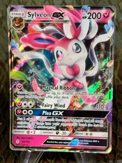 Pokemon TCG: SYLVEON GX 92/145 ~ SUN & MOON GUARDIANS RISING - Image 1