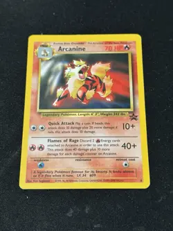 Vintage Pokemon League Promo Arcanine WotC Black Star Promo #6 - Image 1