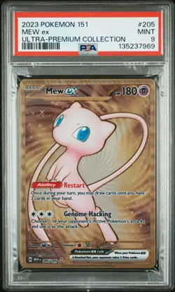 2023 POKEMON 151 ULTRA-PREMIUM COLLECTION #205 MEW EX PSA 9 - Image 1