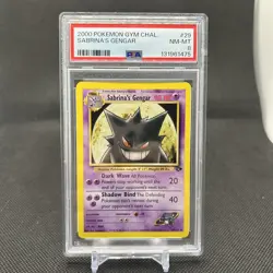 Sabrina's Gengar 29/132 Rare Pokemon 2000 Gym Challenge PSA 8 NM-MT - Image 1