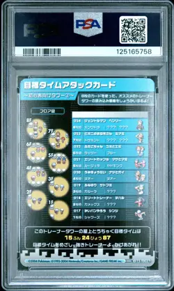PSA 8 2025 CERT BLASTOISE 2004 POKEMON JPN e-BATTLE FIRERED & LEAFGREEN #T003 - Image 2
