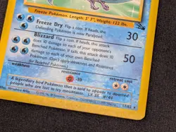 Pokemon TCG Articuno 17/62 Fossil Unlimited Non Holo Rare WOTC Vintage LP - Image 4